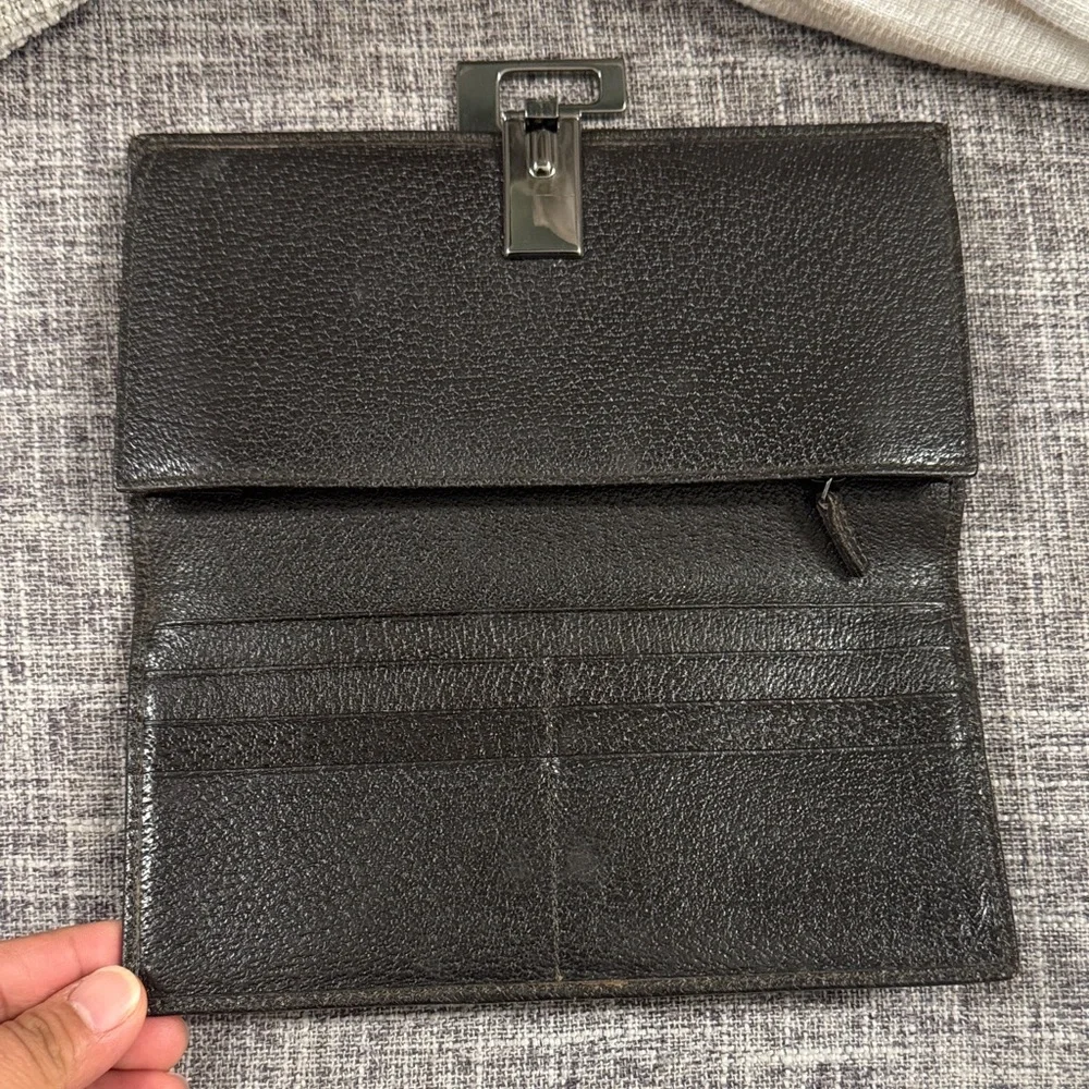 Black Gucci Leather Wallet